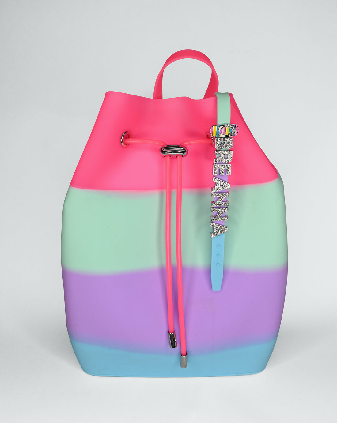 Draw String Bucket Bag with Bracelet