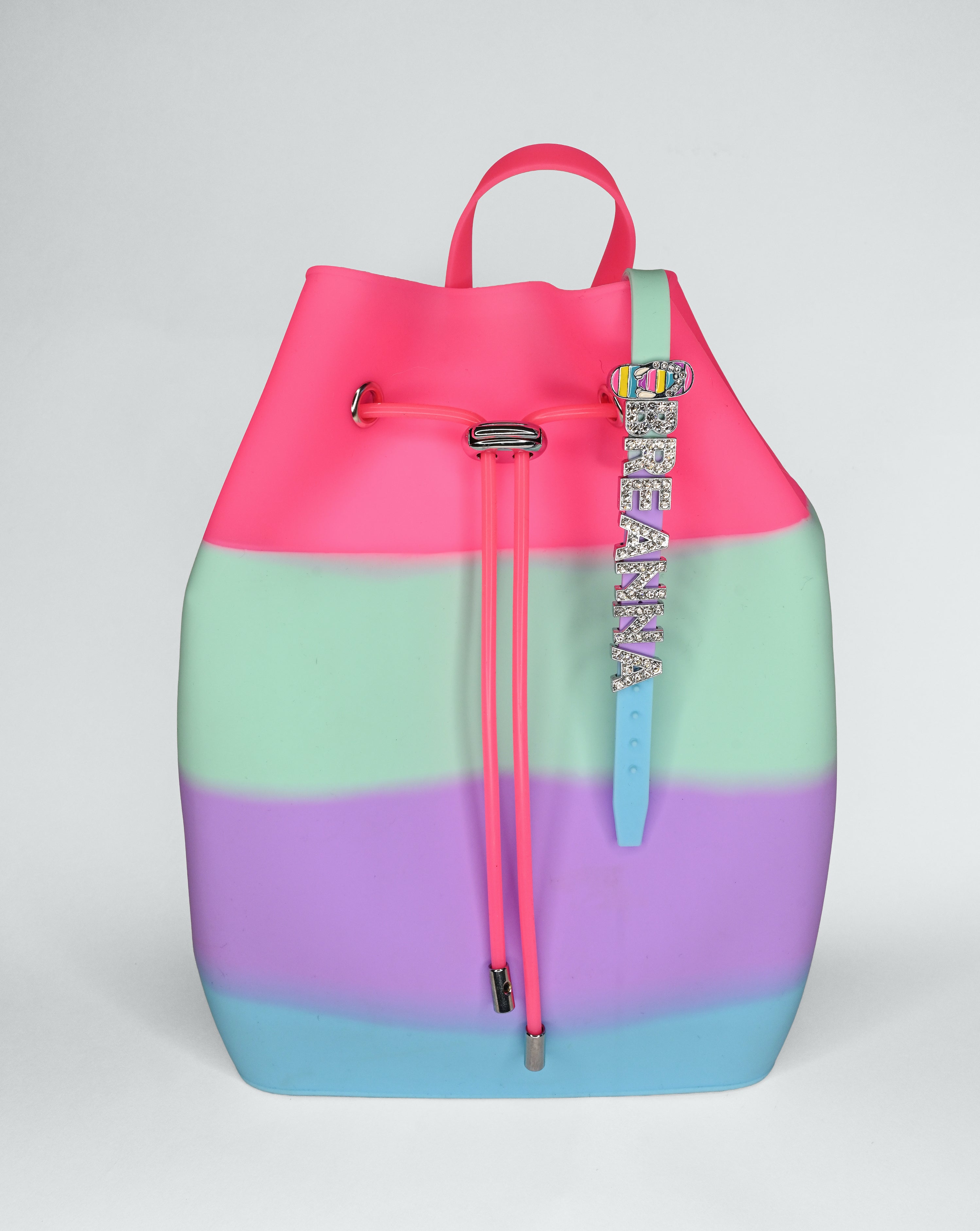 Draw String Bucket Bag with Bracelet