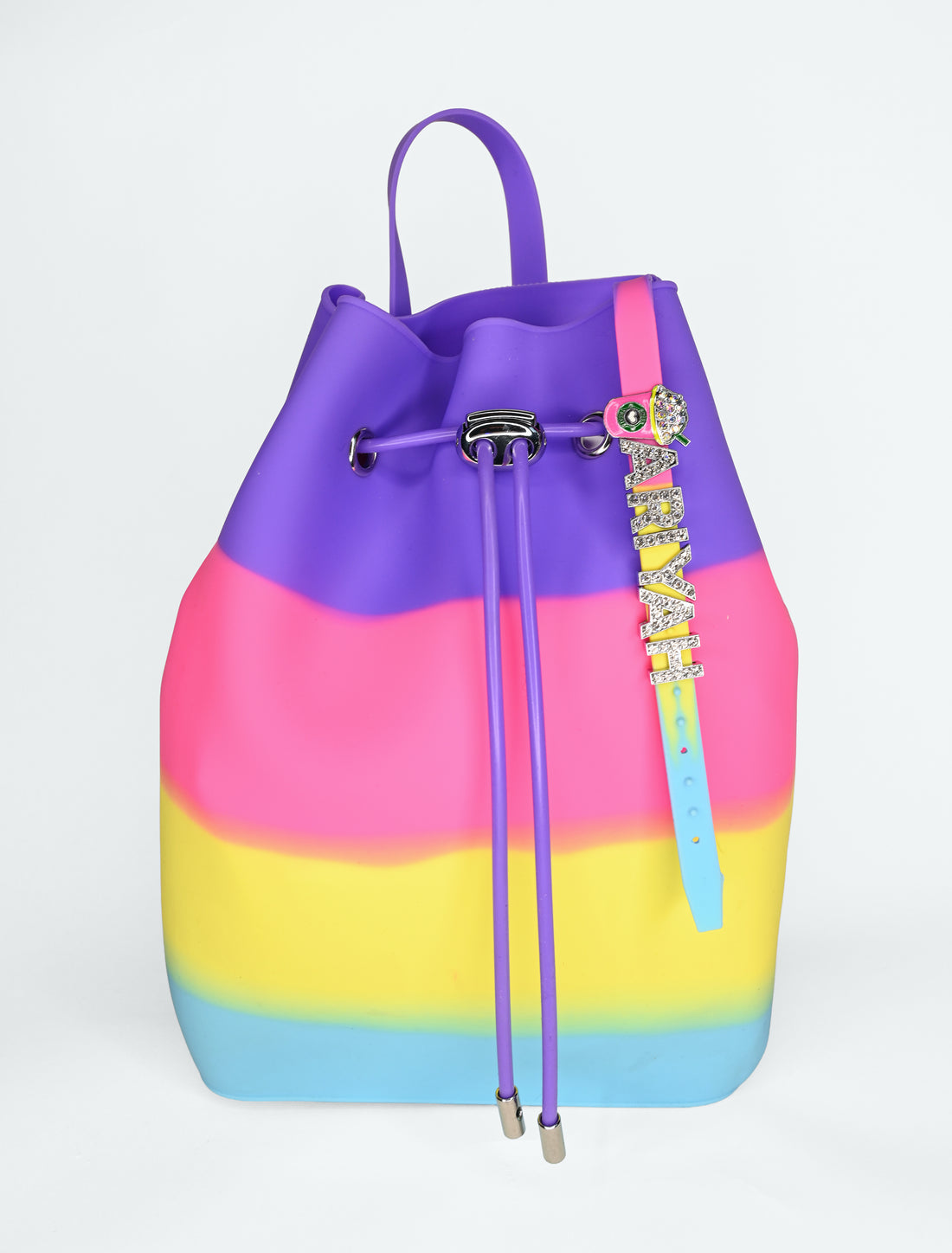 Draw String Bucket Bag with Bracelet