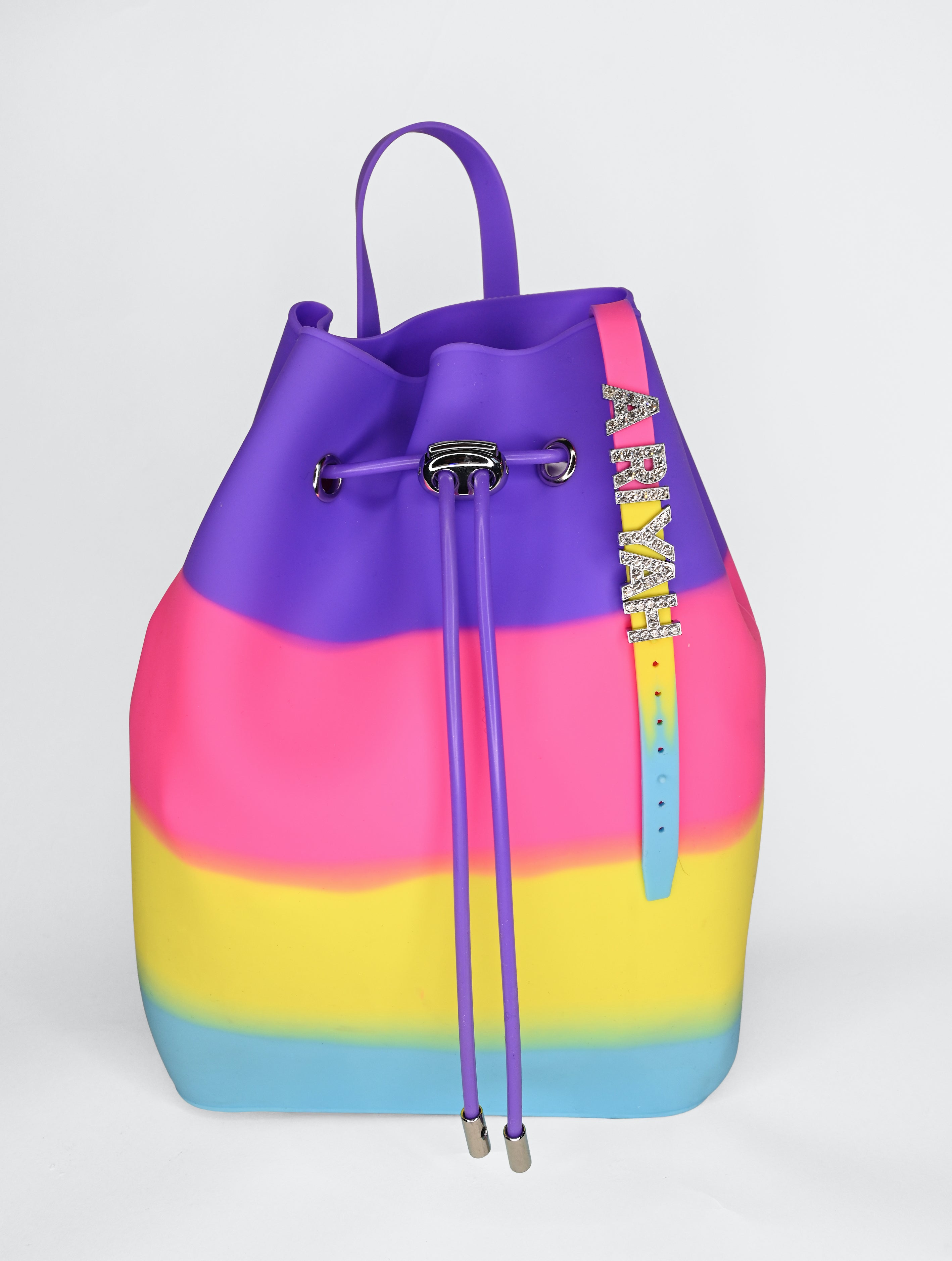 Draw String Bucket Bag with Bracelet