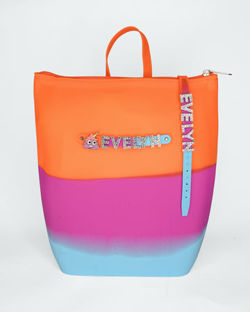 Hunnie Bunnie Zipper Bucket Bag with Name Bracelet