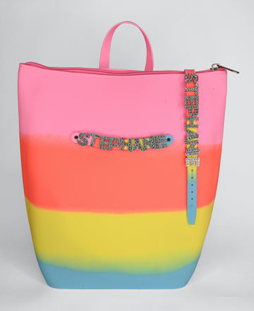 Hunnie Bunnie Zipper Bucket Bag with Name Bracelet