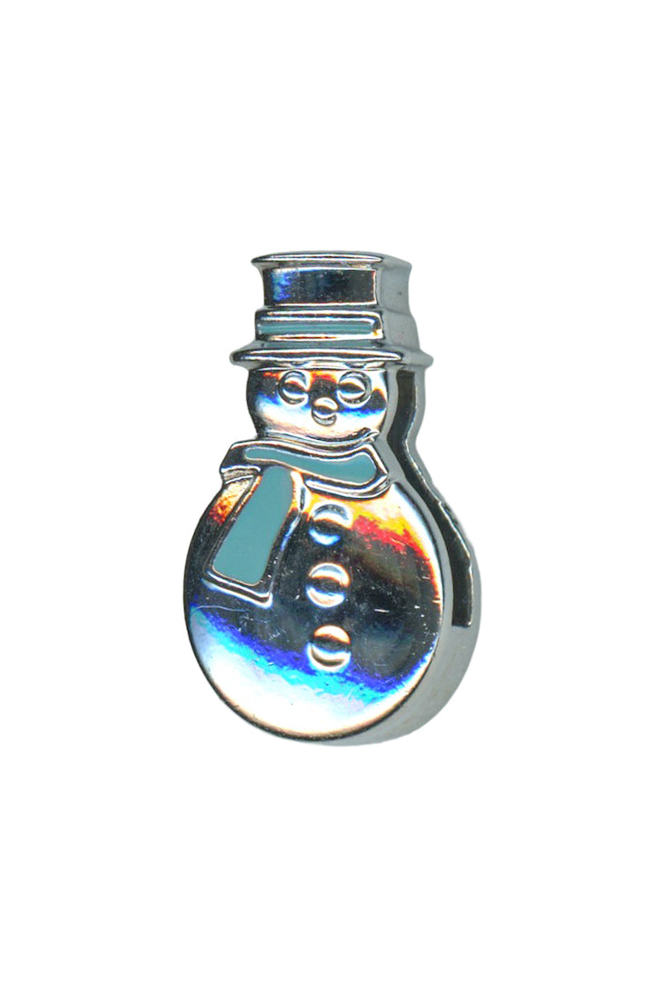 Blue Snow-man Charm